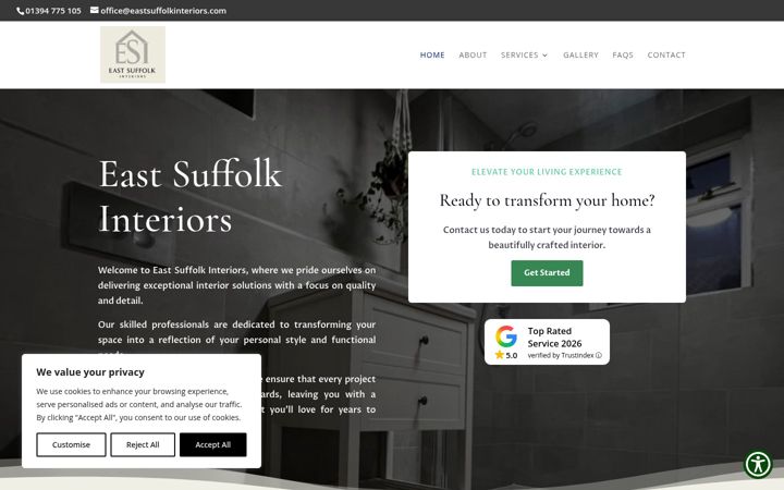 Screenshot of eastsuffolkinteriors.com