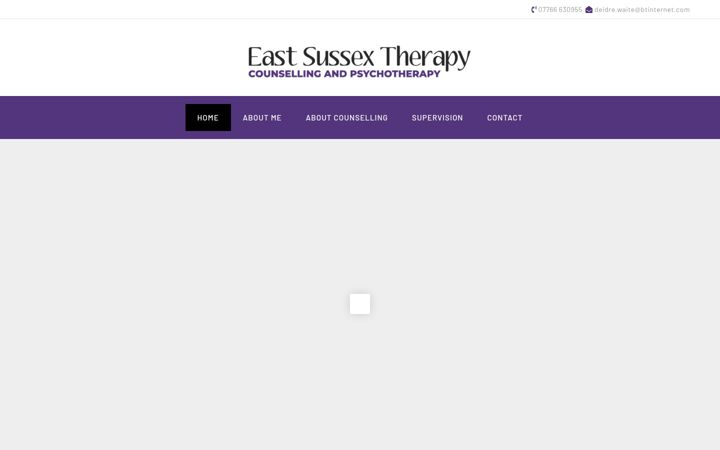 Screenshot of eastsussextherapy.co.uk
