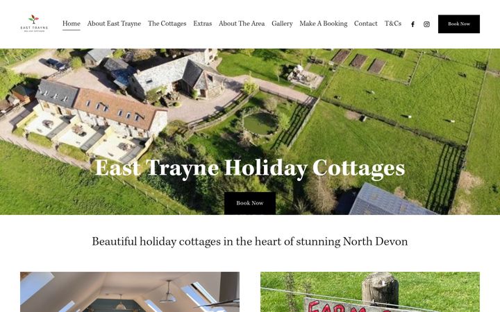 Screenshot of easttrayneholidaycottages.co.uk