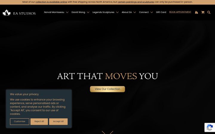 Screenshot of eastudioscalgary.com