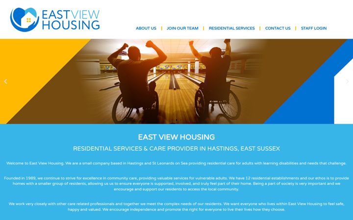 Captura de pantalla de eastviewhousing.co.uk