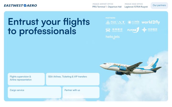 Screenshot of eastwest.aero