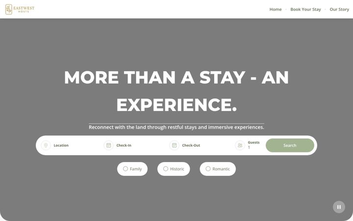 Screenshot of eastwesthosts.com