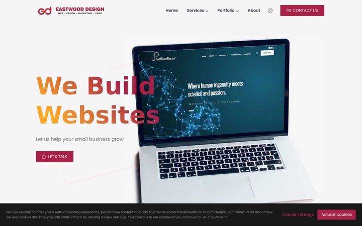 Screenshot of eastwooddesign.ca