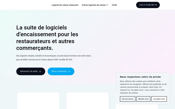 Screenshot of easy-commerce.fr