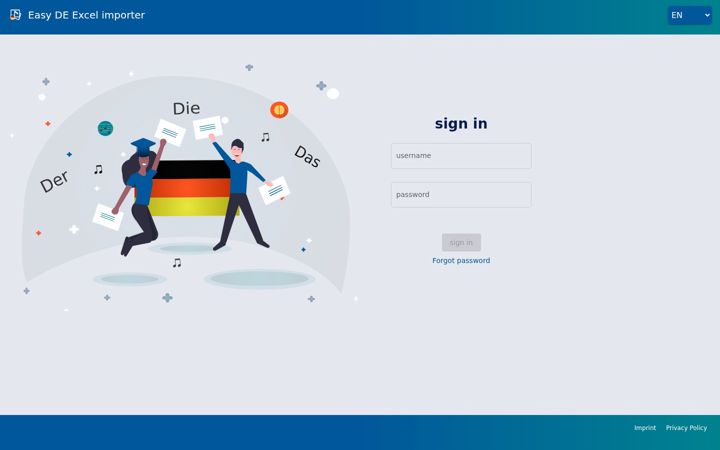 Screenshot of easy-de.com
