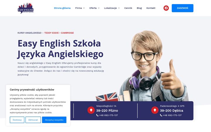 Captura de pantalla de easy-english.edu.pl