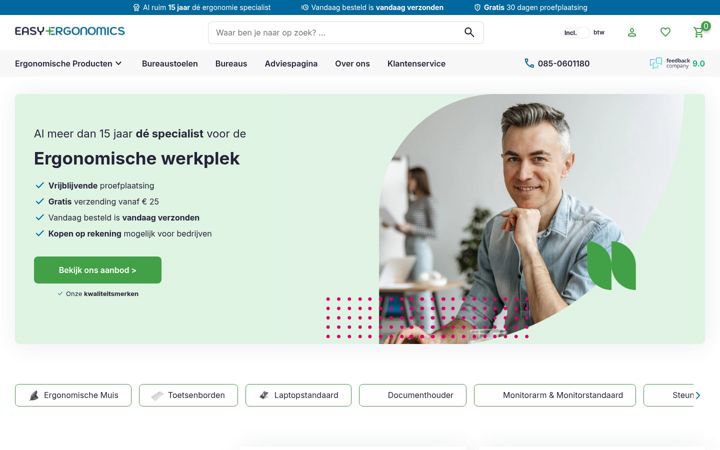 Posnetek zaslona easy-ergonomics.nl
