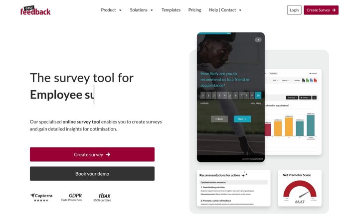 Screenshot of easy-feedback.com