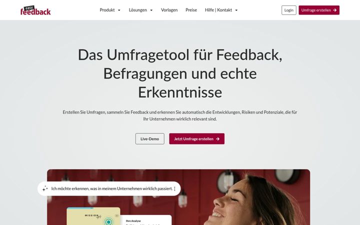 Screenshot of easy-feedback.de