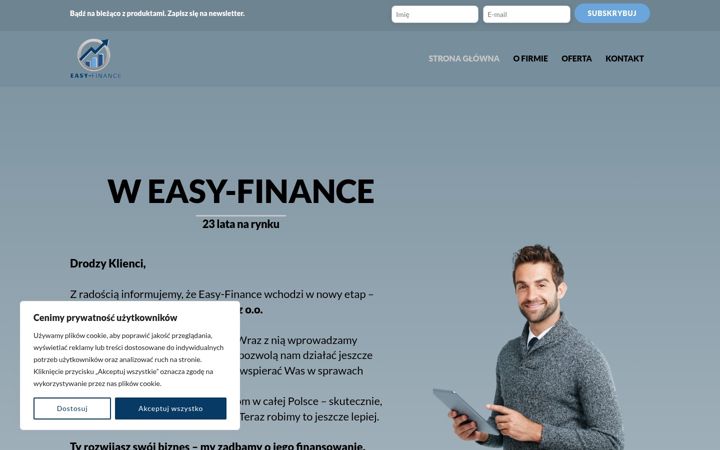 Captura de pantalla de easy-finance.pl