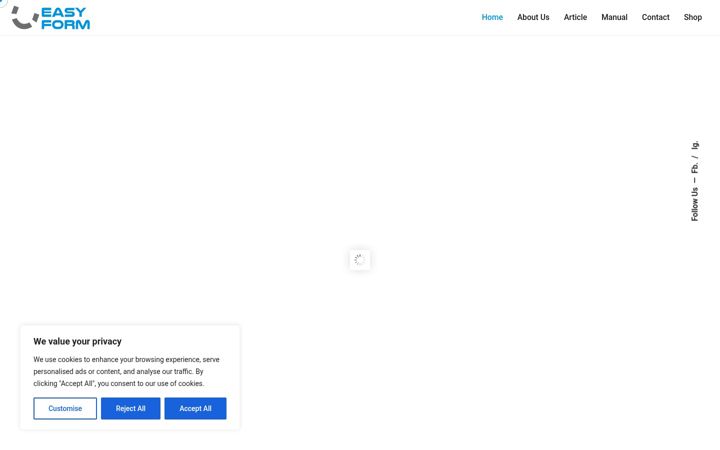 Screenshot of easy-form.eu