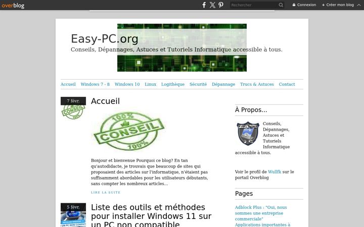 Screenshot of easy-pc.org