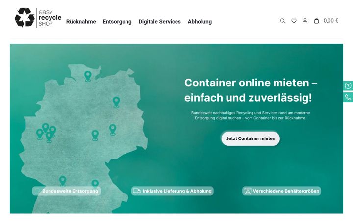 Screenshot of easy-recycle.de