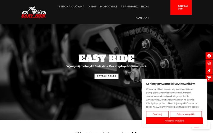 Captura de ecrã de easy-ride.pl
