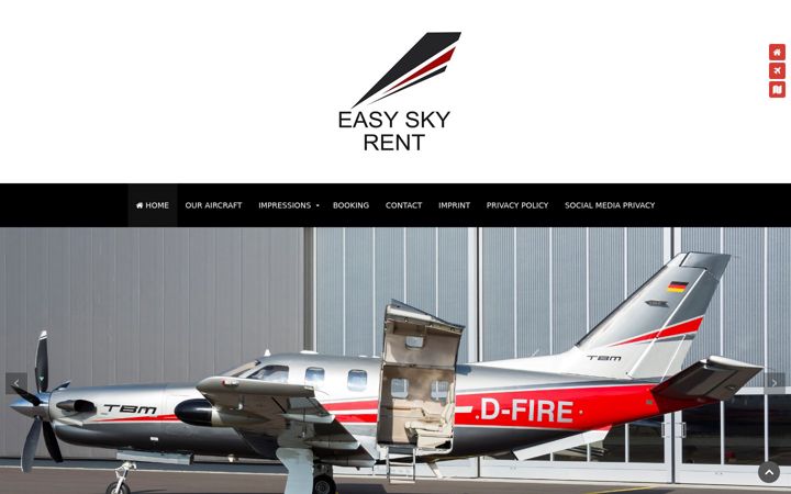 Screenshot of easy-sky-rent.com