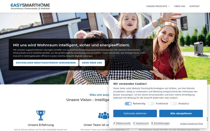 Screenshot of easy-smarthome.de