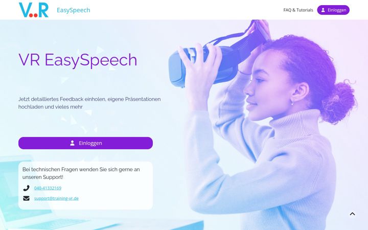 Screenshot of easy-speech.de