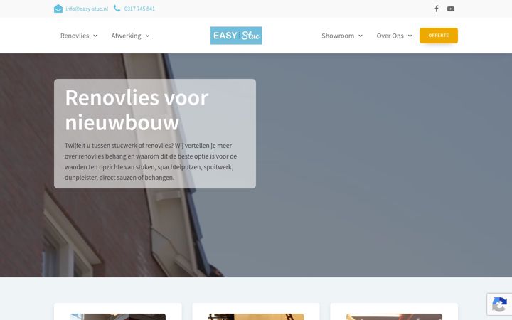 Posnetek zaslona easy-stuc.nl