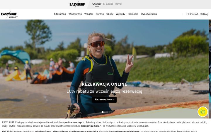 Captura de ecrã de easy-surfcenter.pl