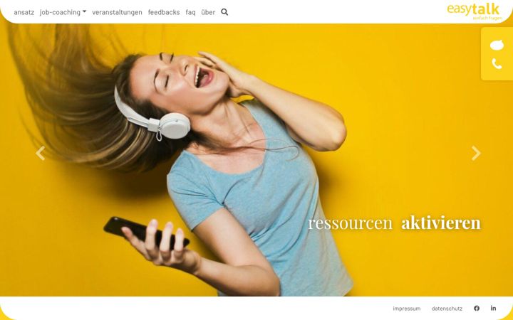 Screenshot of easy-talking.com
