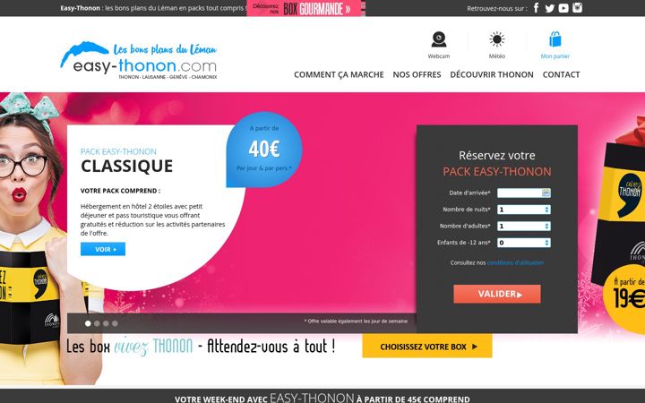 Screenshot of easy-thonon.com