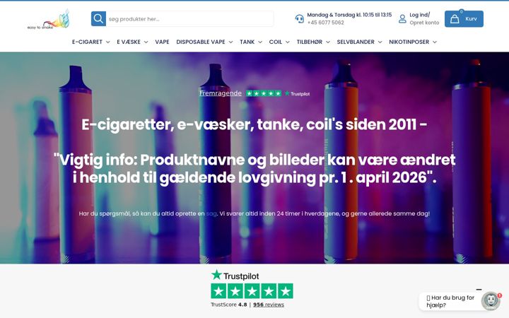 Screenshot of easy-to-smoke.dk