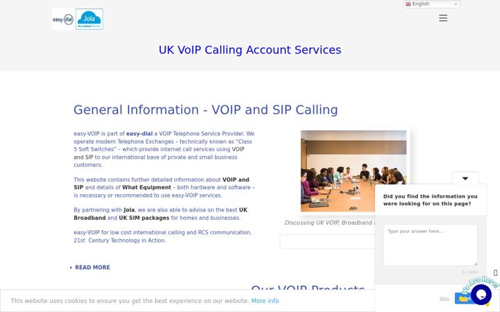 Screenshot of easy-voip.co.uk