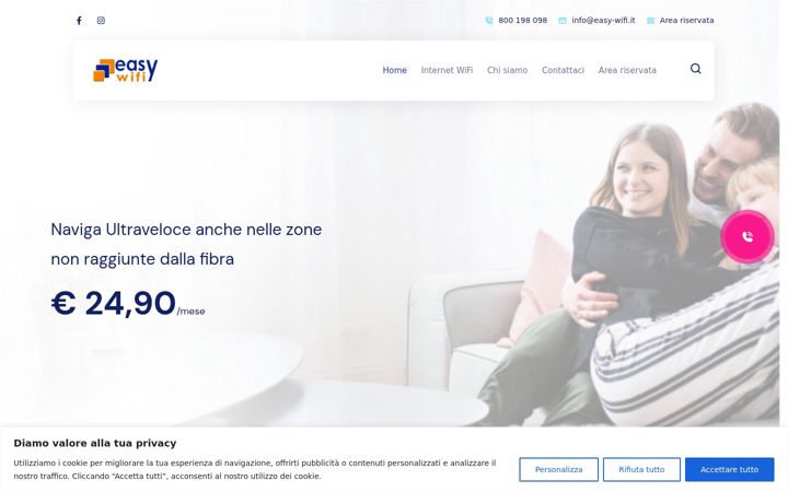 Ekrano kopija easy-wifi.it