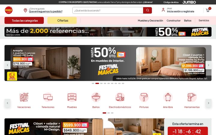 Screenshot of easy.com.co