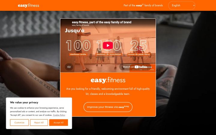 Screenshot of easy.fitness