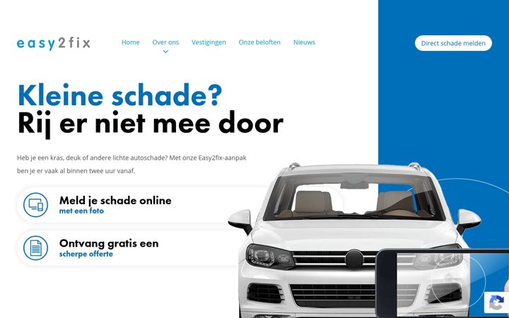 Posnetek zaslona easy2fix.nl