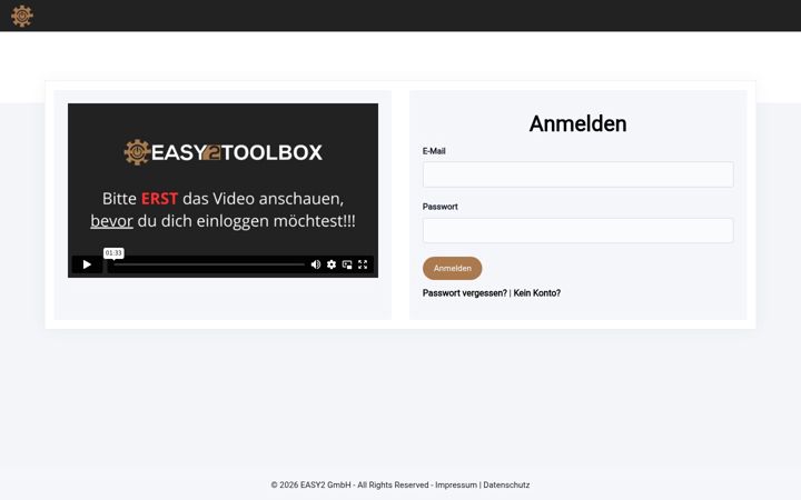 Snimka zaslona za easy2toolbox.de