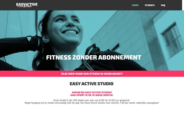 Screenshot di easyactivestudio.nl