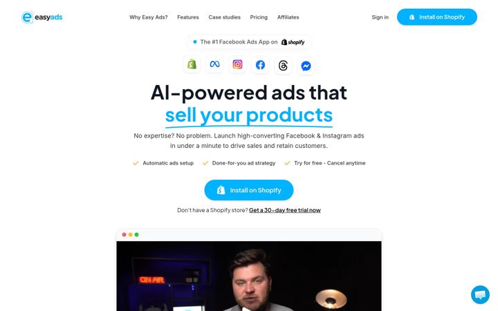 Screenshot of easyadsapp.com