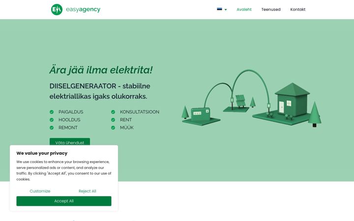 Screenshot of easyagency.ee