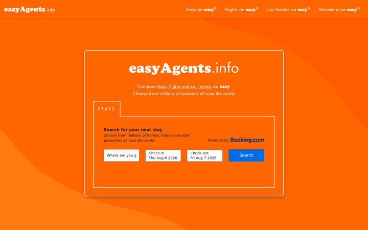 Screenshot von easyagents.info