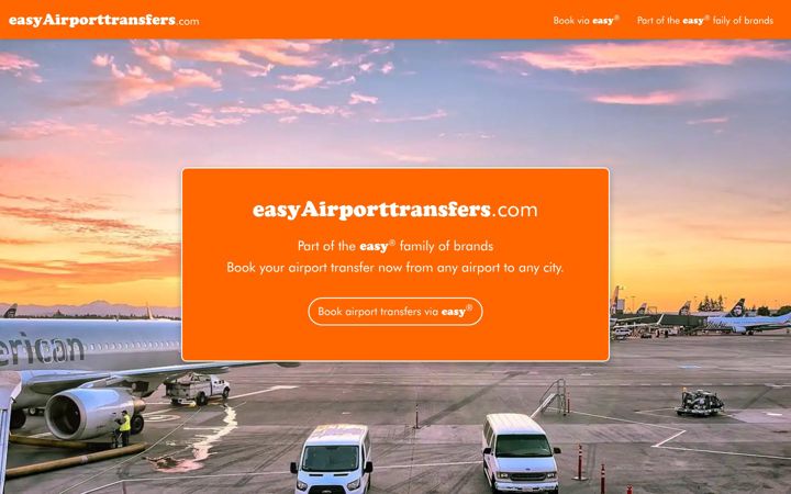 Screenshot of easyairporttransfers.com