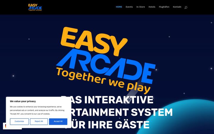Captură de ecran a easyarcade.net