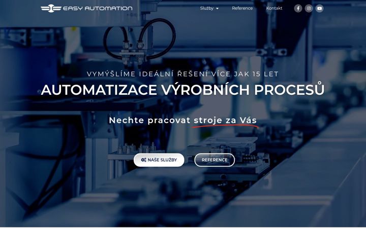 Snímek obrazovky easyautomation.cz