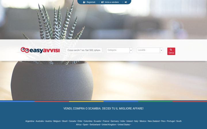 Screenshot of easyavvisi.it