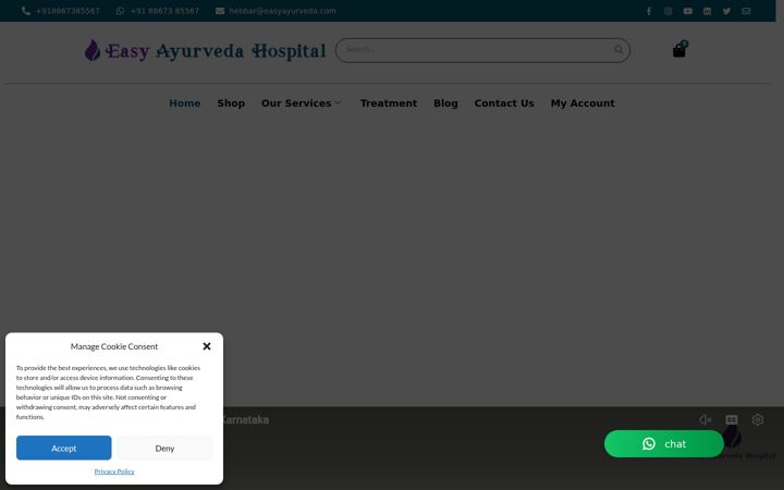 Screenshot von easyayurveda.com