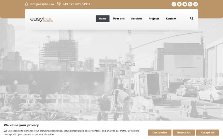 Capture d'écran de easybau.io