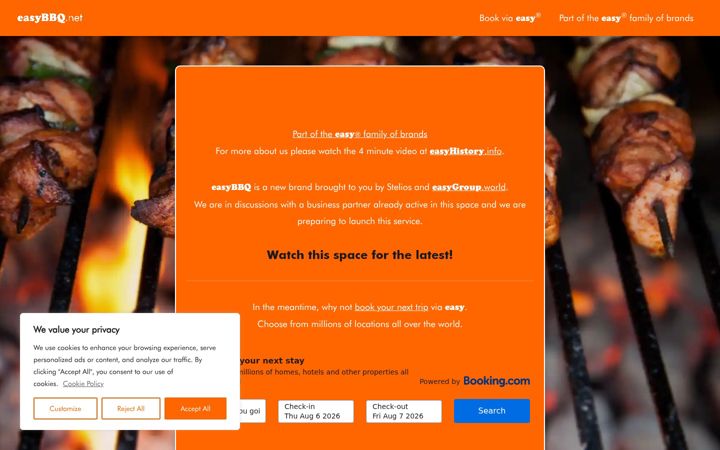 Captură de ecran a easybbq.net