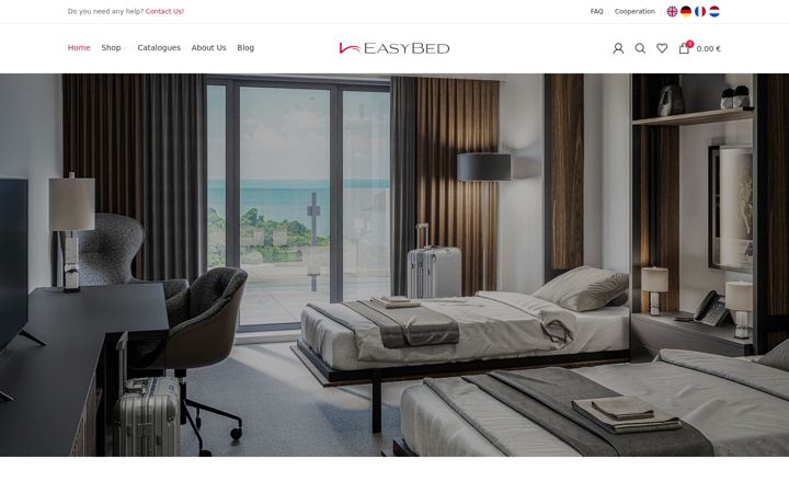 Snímek obrazovky easybed.eu