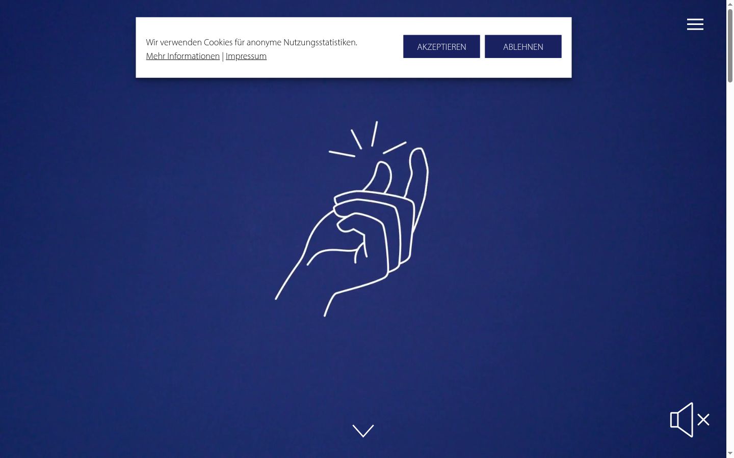 Snimka zaslona bannera za privolu prikazanog prije bilo kakve interakcije