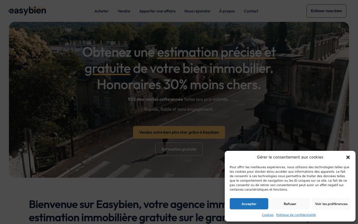 Screenshot of easybien.fr