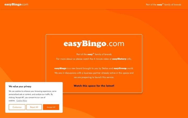 Screenshot of easybingo.com