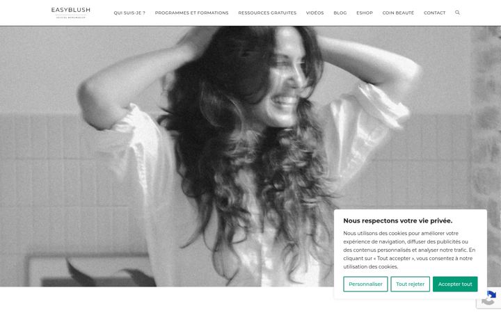 Screenshot of easyblush.fr