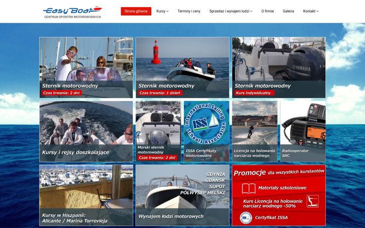 Captura de ecrã de easyboat.pl